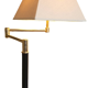 Articulated floor lamp brass e-reader