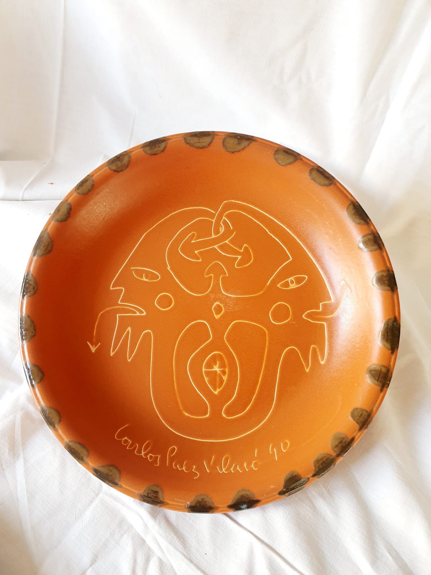 Decorative dish Carlos Paez Vilaro