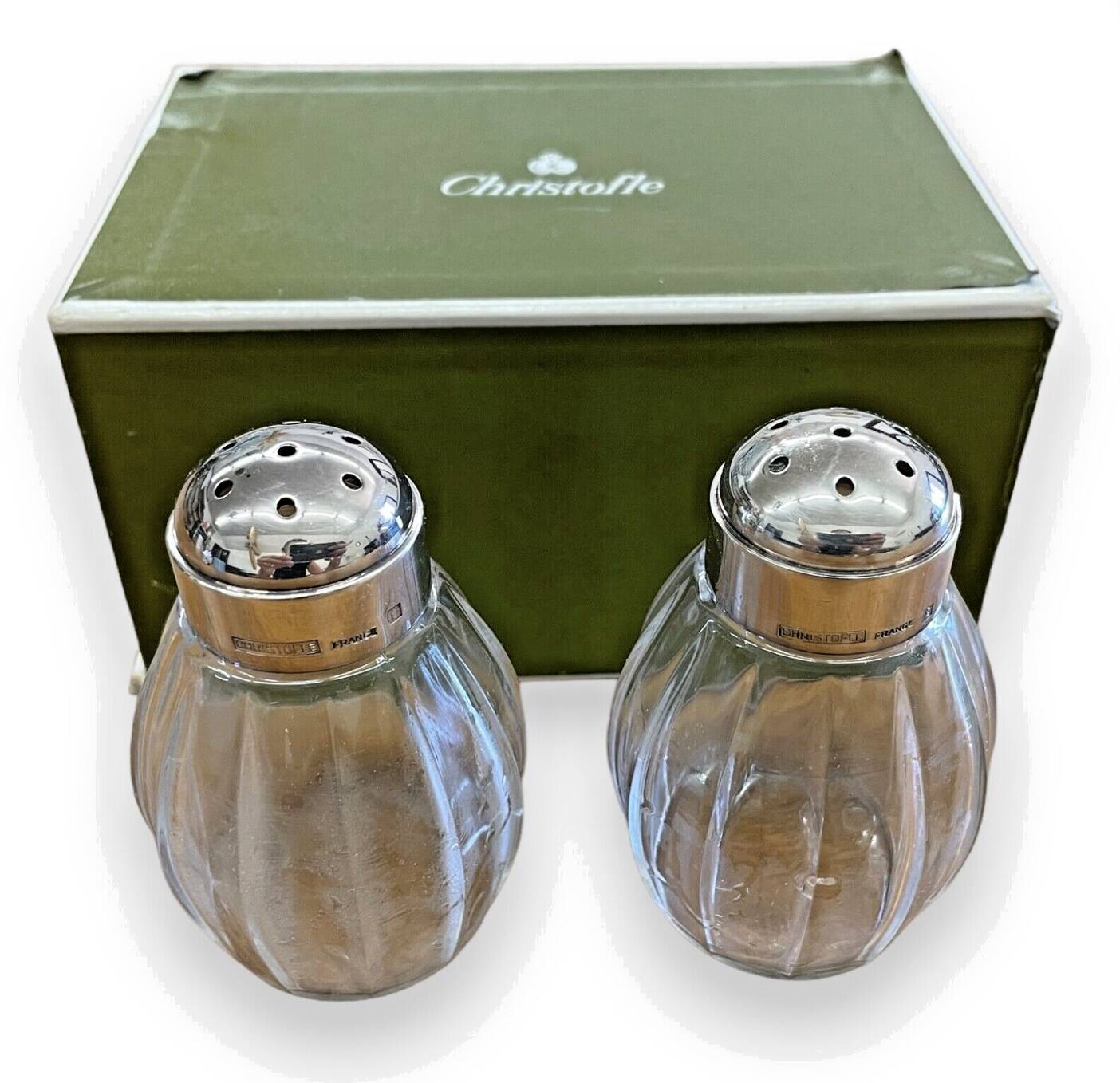Christofle ball model salt and pepper shaker