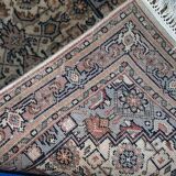 Tapis Vintage Indo-Tabriz en Laine, Années 1970, Élégance Artisanale