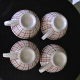 Lot of 4 cups with handles