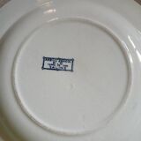 6 assiettes creuses Terre de fer dépareillées