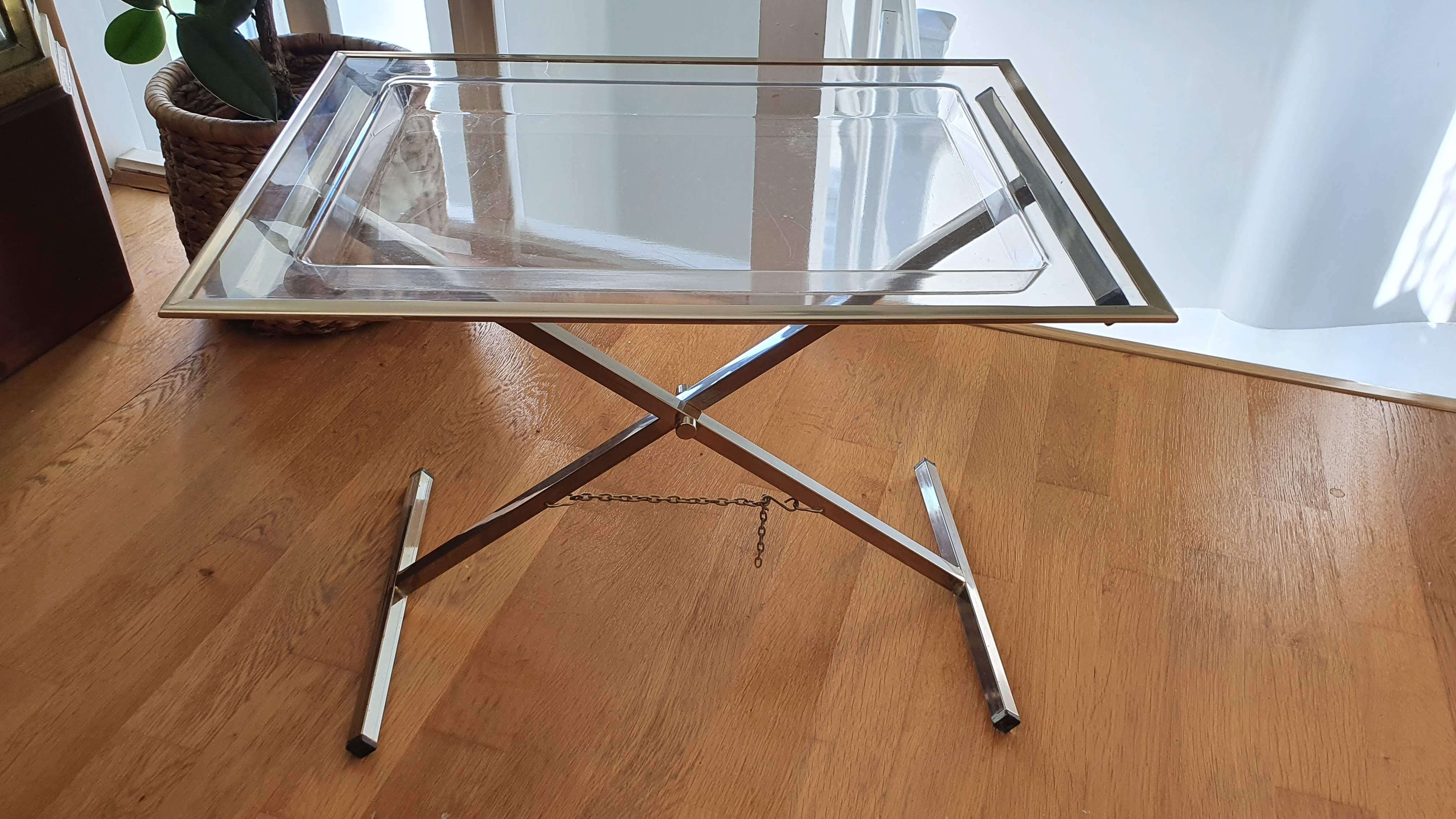 Vintage plexiglass side tables 1970