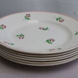 Set of 6 ceramic dessert plates