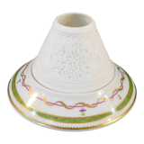 Photophore lithophanie porcelaine de limoges haviland '' vieux paris vert''