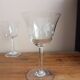 Set of 6 engraved glass stemware glasses