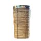 Rattan & Brass Planter | Italy 1970s