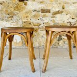 Pair of Vintage Baumann Stools, Model 92, Circa 50s/60s