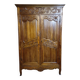 Louis XV period wardrobe façade, architectural elements in solid wood, richly carved.