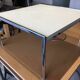 Vintage 80s chrome coffee table