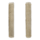 Paire de appliques modernes en laiton italien et en verre de Murano texturé beige clair