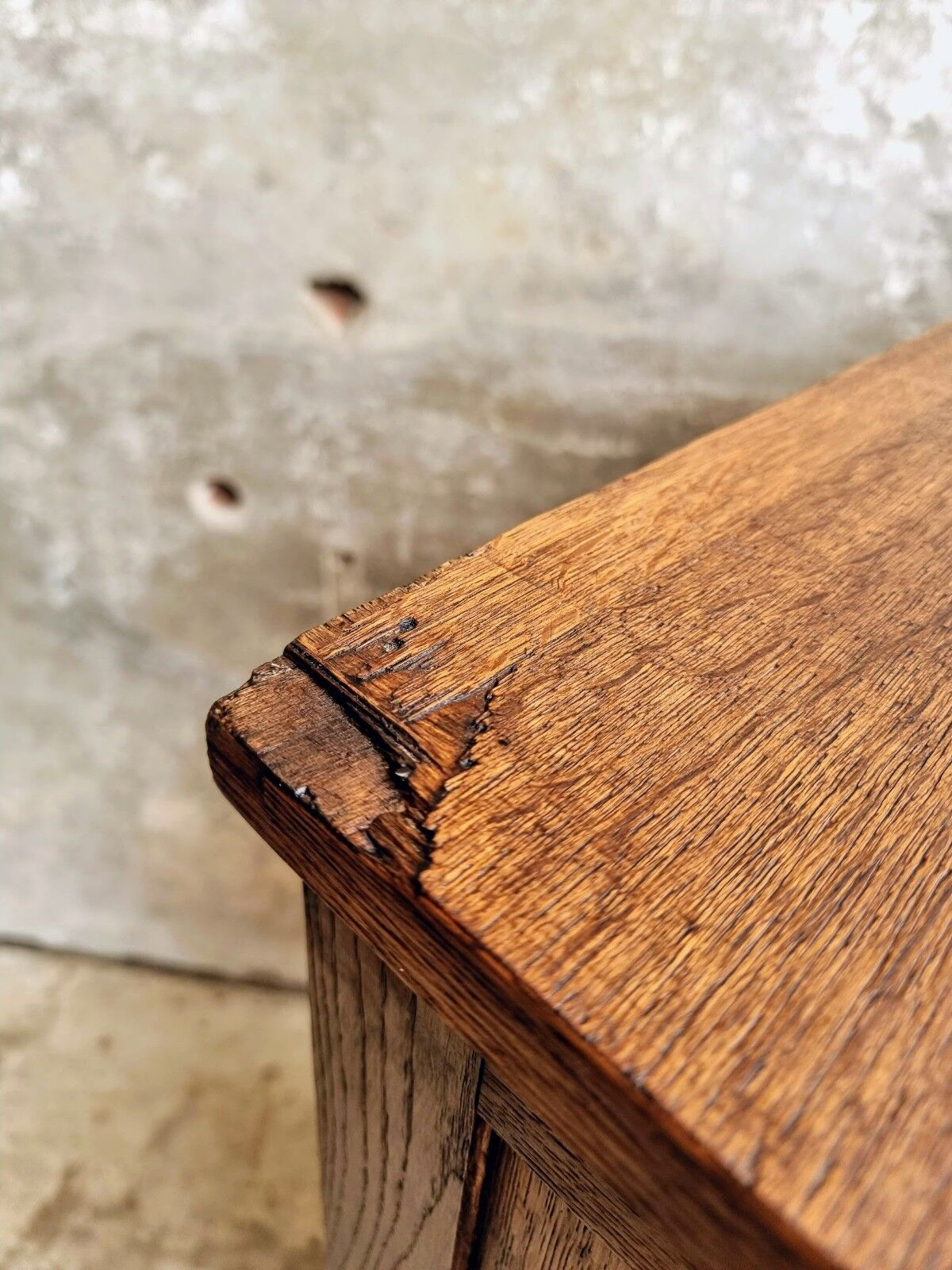 Antique roller shutter cabinet Paris oak wall cupboard