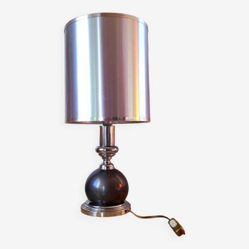 Space age lamp in chrome metal 70s