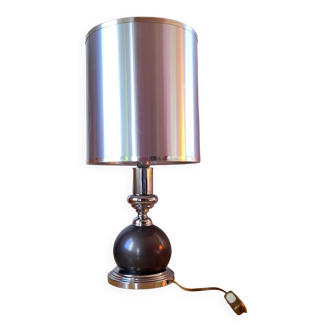 Space age lamp in chrome metal 70s