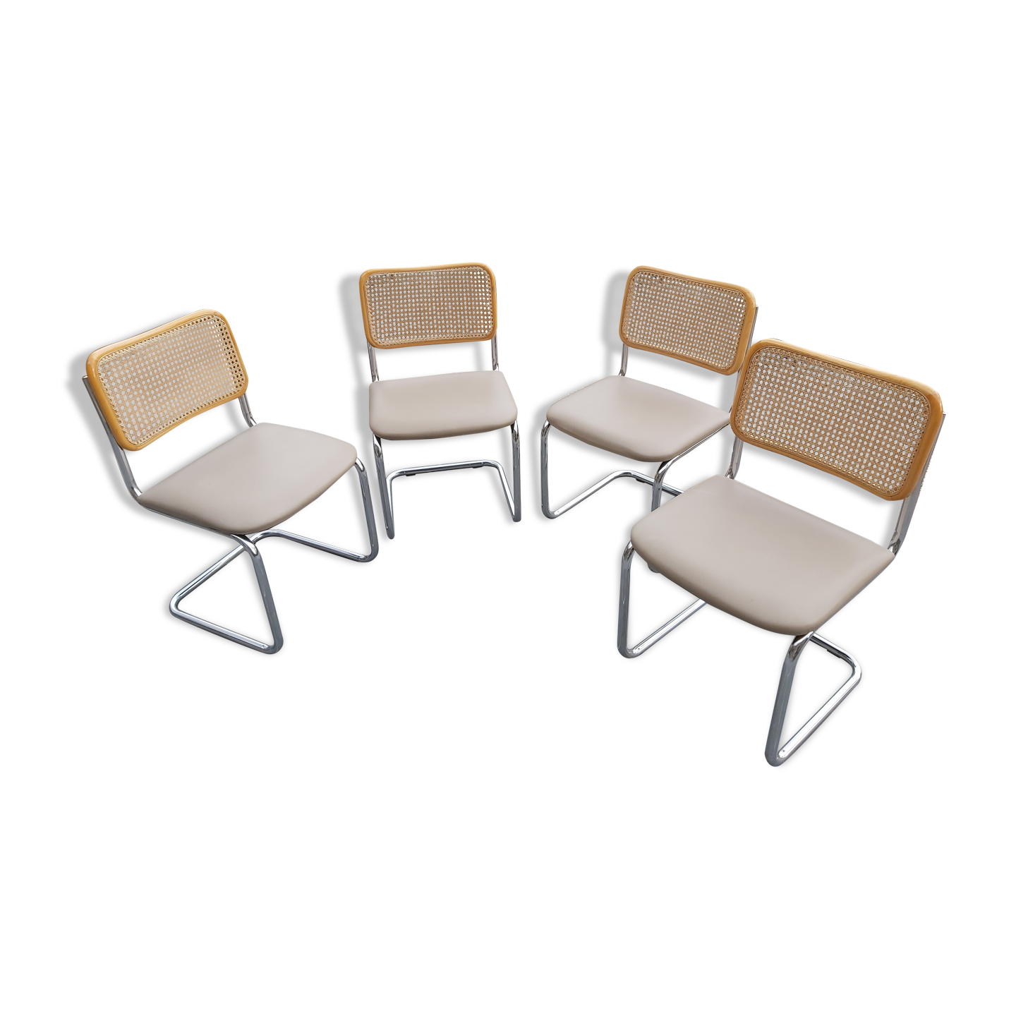 Set de 4 chaises vintage design Marcel Breuer