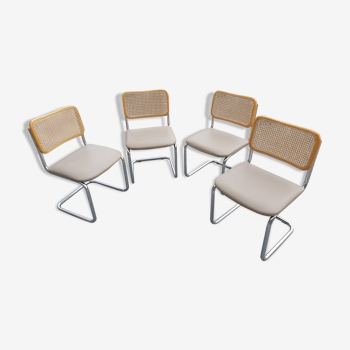 Set de 4 chaises vintage design Marcel Breuer