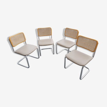 4 vintage chairs, designed by Marcel Breuer