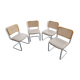 Set de 4 chaises vintage design Marcel Breuer