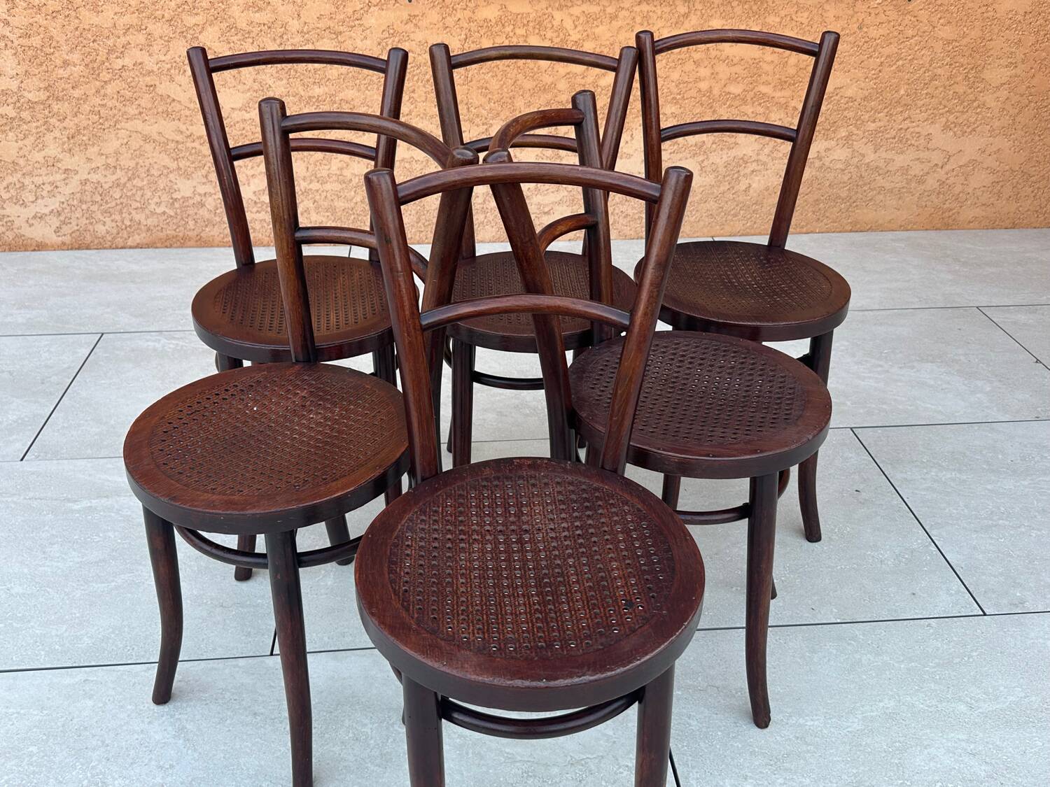 Suite de 6 chaises de bistrot Thonet années 1920