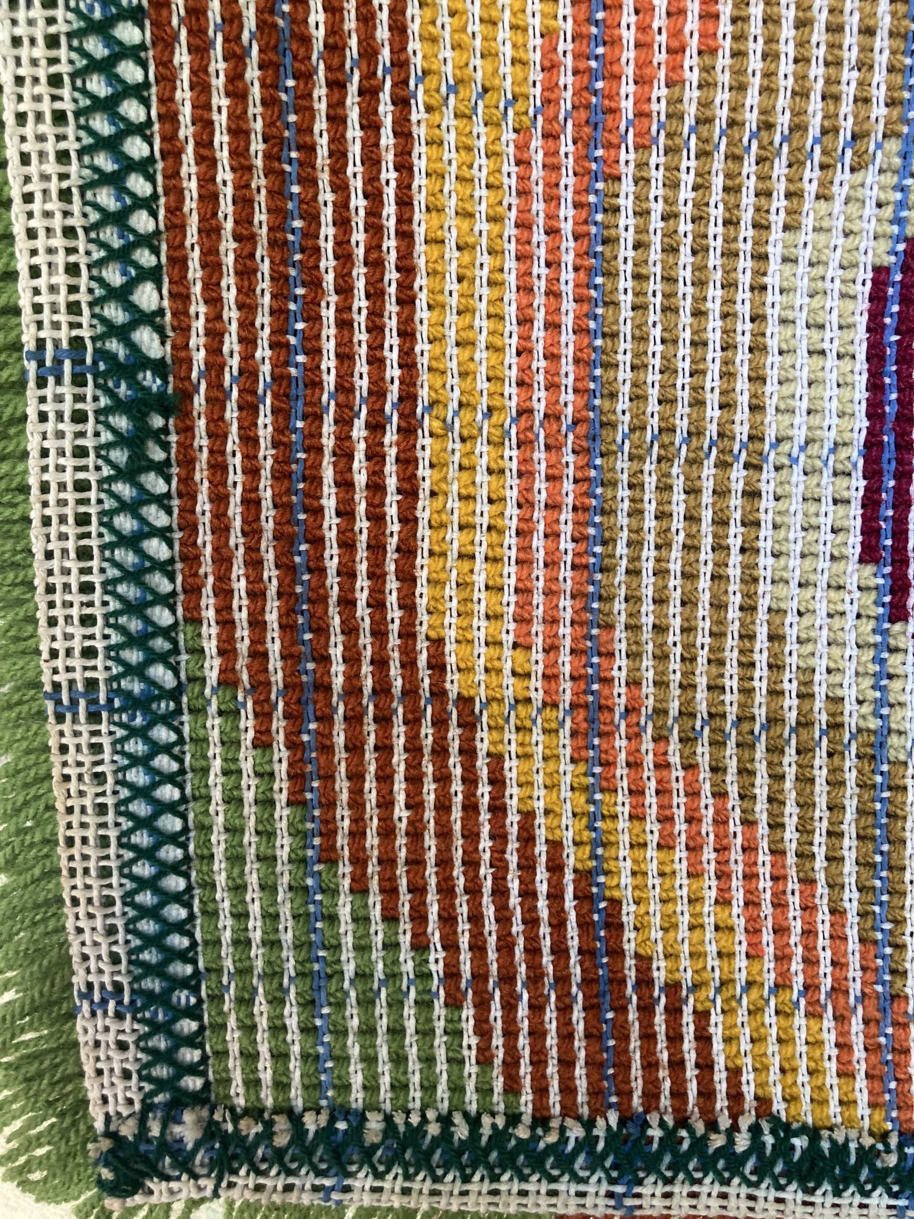 Mid-century modern or Danish Rya style tapestry