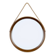 Mid-century wall mirror in teak, Italy, 1960s