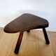 Table d'appoint ou banc en bois massif brut, style brutaliste, 1960