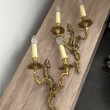 Pair of Louis XV style wall lights
