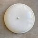 Vintage space age ceiling lamp, plastic striped shade