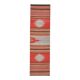 1970s Turkish Oushak Handmade Wool Cotton Red Runner Rug 73x261