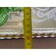 Italian Contemporary Murano Glass Mirror with Green Floral Accents Elegant