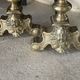 Pair of brass andirons