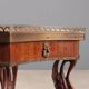 Small antique coffee table made of fruitwood and rosewood, 20th century.