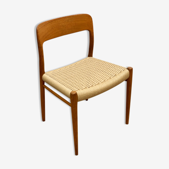 Mid century teak dining chair by Niels O. Møller for J.L. Moller, Model 75,Denmark, 1950s