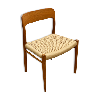 Mid century teak dining chair by Niels O. Møller for J.L. Moller, Model 75,Denmark, 1950s