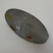 Glass vase 'A Scavo' by Gino Cenedese with autumn leaves