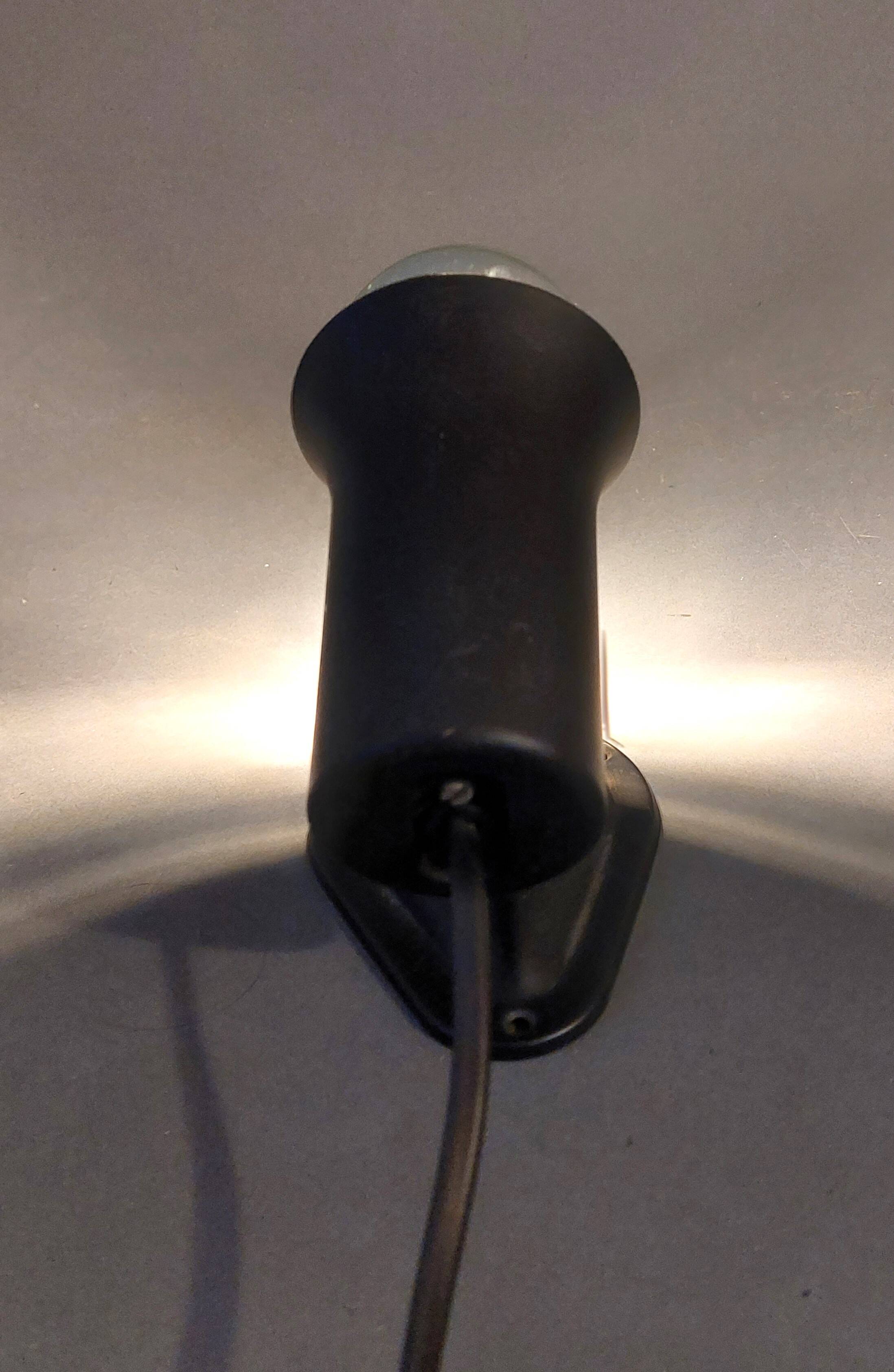 Vintage 1960 black Lita wall light.
