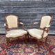 N.T Porrot Pair Of Armchairs In Natural Wood Of Louis XV xviii period Eme Century