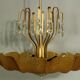 Fountain pendant light from Kamenický Šenov, 1970s