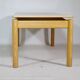 Minimalist Ash wood coffee table, 1970s