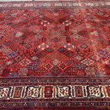 Large handmade former Persian Joshaghan rug 242x335 cm
