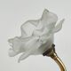 Brass and glass “flower” wall light