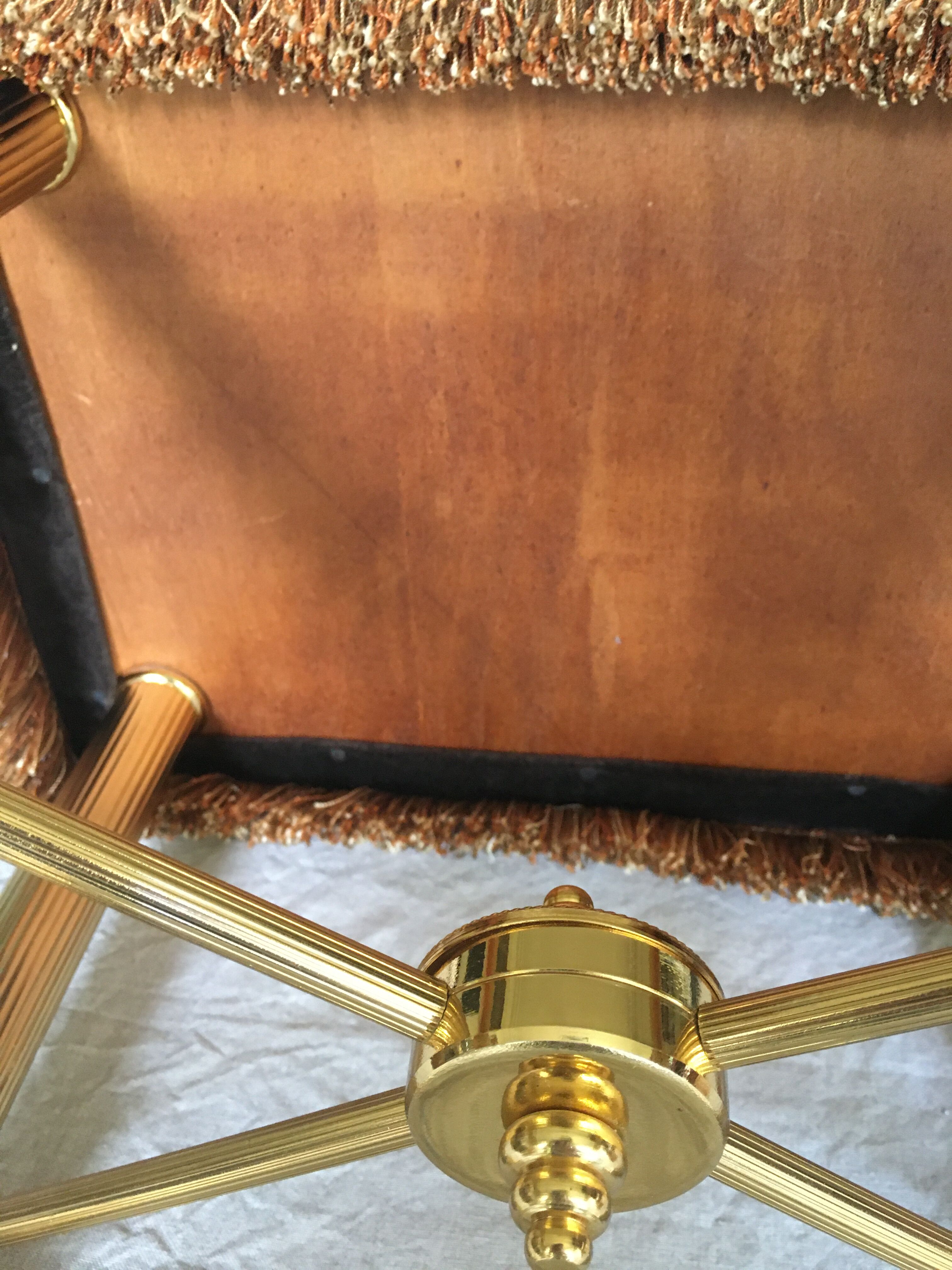 Brass tabouret of the 70s