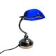 Banker's lamp - Tiffany style - metal - opaline - 1990s