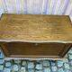 Bar vintage Louis XV sur roulettes en bois des années 60