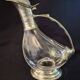 Wine carafe, duck design, glass and metal A553