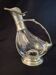 Wine carafe, duck design, glass and metal A553