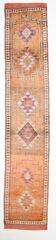 3x13 Orange Beige Vintage Runner Rug, 78x404Cm SK 6391