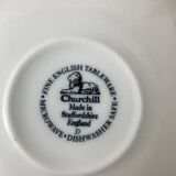 2 tasses et sous-tasses Churchill fleurs Rosetta