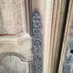 Double antique walnut closet doors