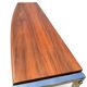 Curved base console in Scandinavian design – mahogany and chrome
